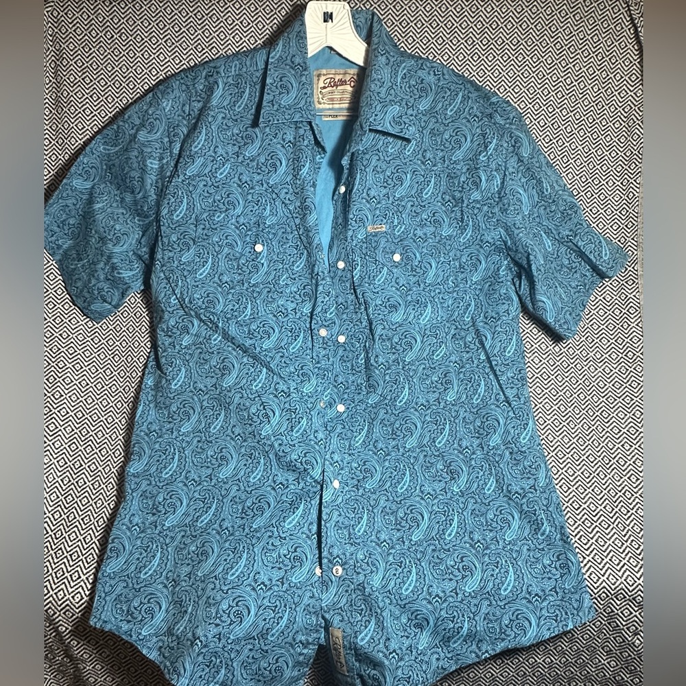 Rafter C Pearl Snap Size Large Short Sleeve ProFlex